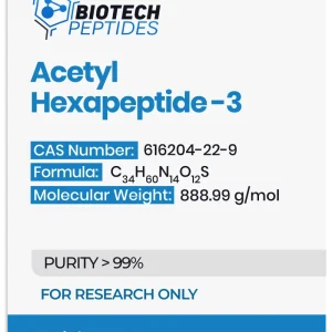 Argireline 200mg research peptide vial – Biotech Peptides