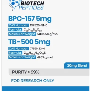 BPC-157 & TB-500 10mg research peptide blend vial – Biotech Peptides
