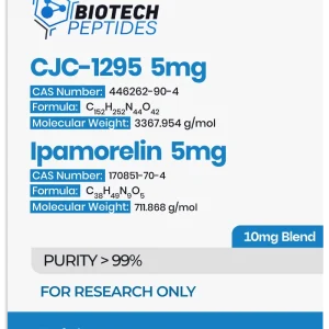 CJC-1295 & Ipamorelin 10mg research peptide blend vial – Biotech Peptides