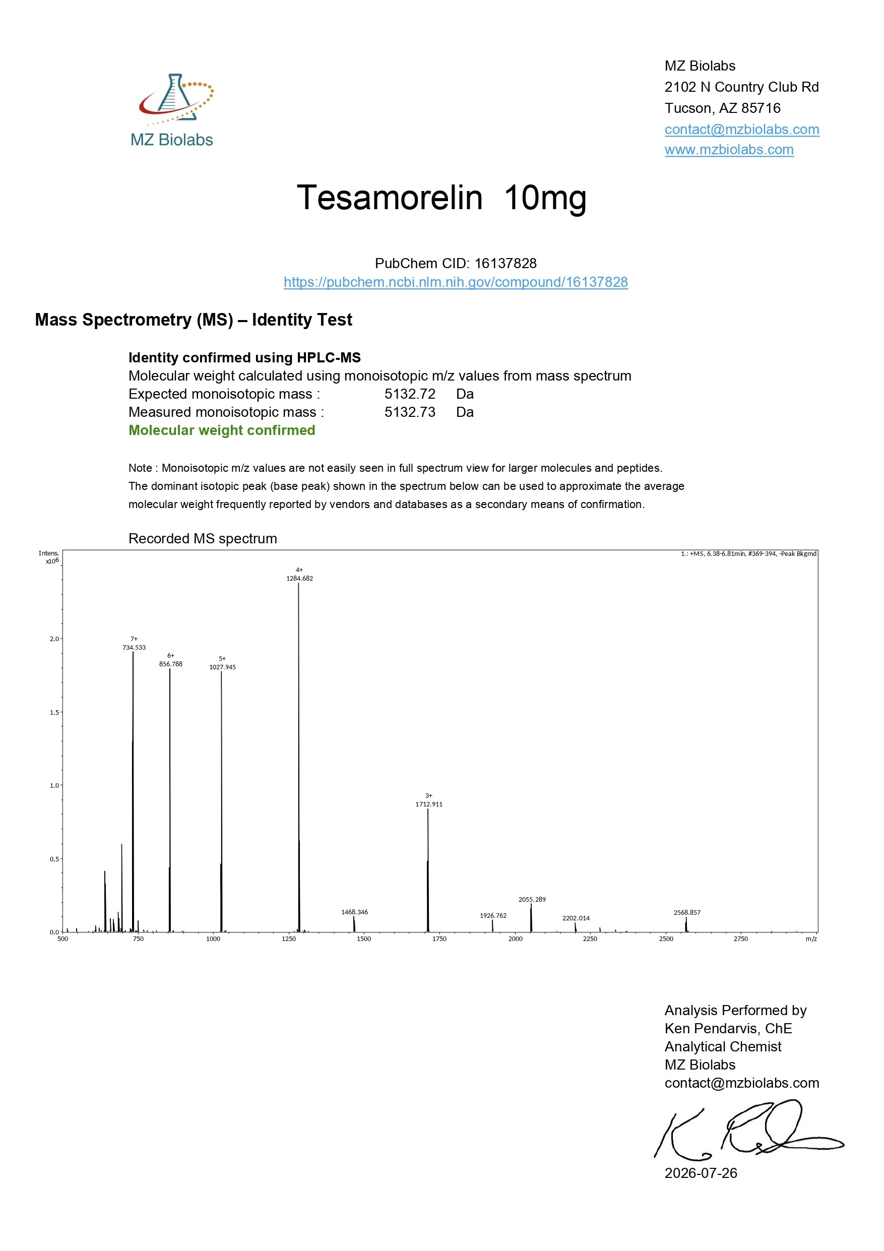 Tesamorelin research peptide – image 3