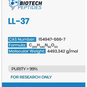 LL-37 5mg research peptide vial – Biotech Peptides