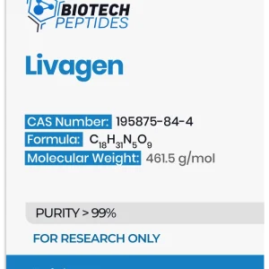 Livagen 20mg research peptide vial – Biotech Peptides