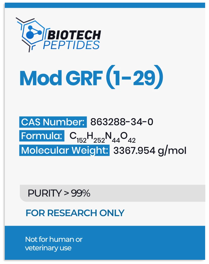 Mod GRF 1-29 5mg research peptide vial – Biotech Peptides