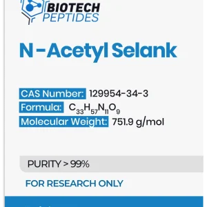 N-Acetyl Selank 10mg research peptide vial – Biotech Peptides