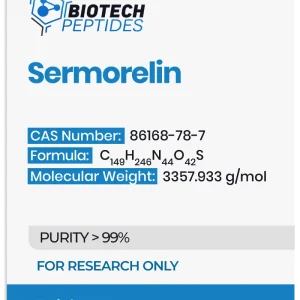 Sermorelin 5mg research peptide vial – Biotech Peptides